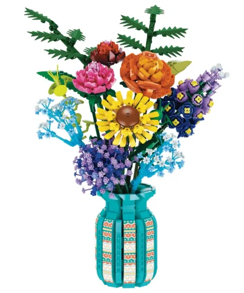 Free-Tribe-Botanical-Collection-Art-and-Craft-The-Words-Of-Azure-Flowers-1853PCS-block-toys