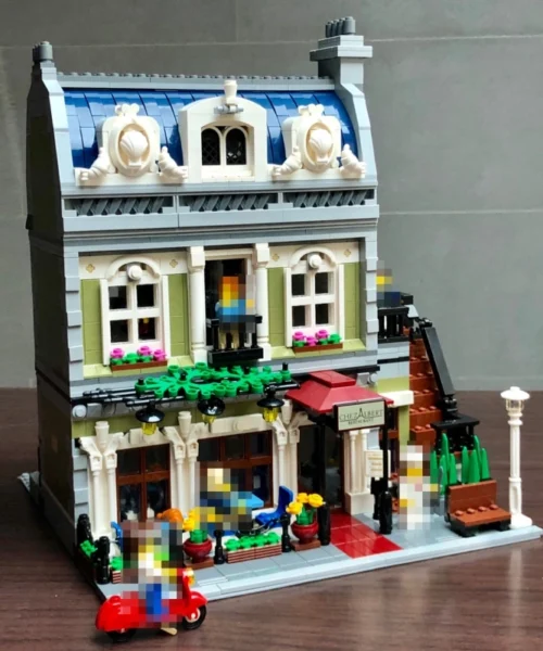 11-Set-Creator-Buildings-Parisian-Restaurant-2469PCS-building-block-toys-2