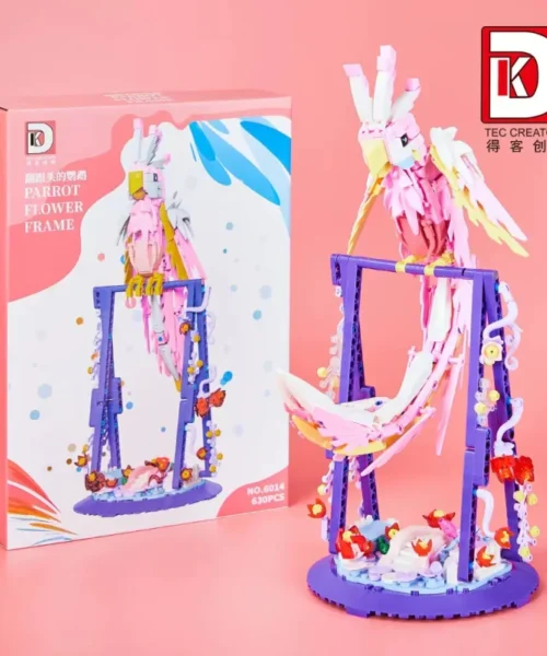 DK-Creator-Animal-Parrot-Flower-Frame-630-PCS-block-toys-5