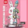 GAOMISI-Creator-Animal-PINK-EVELYN-Semi-mechanical-rabbit-1417-PCS-block-toys-1