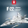 ReoBrix-Military-Vehicl-F-22-Raptor-Fighter-1837PCS-building-block-toys 3