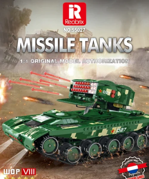 Reobrix-Military-STEM-Missile-Tank-1488PCS-building-block-toys 5